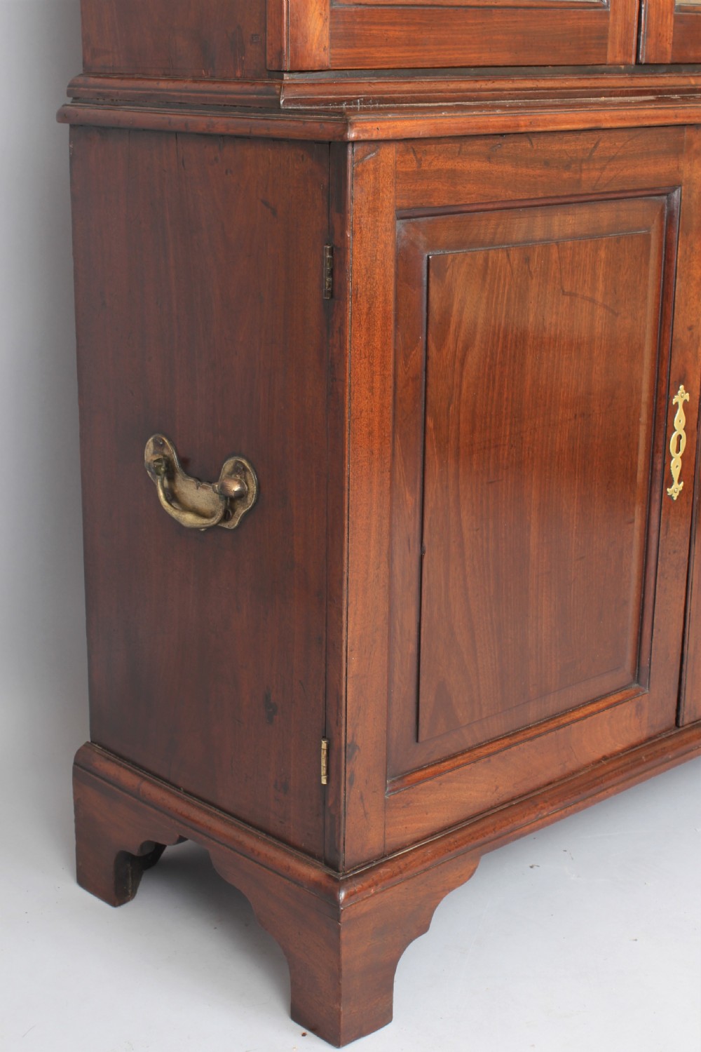 George II 'red walnut' cupboard based bookcase View VI
