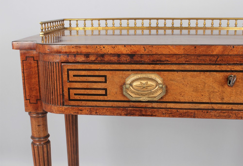 Fine Regency period mahogany side, serving or console table View V
