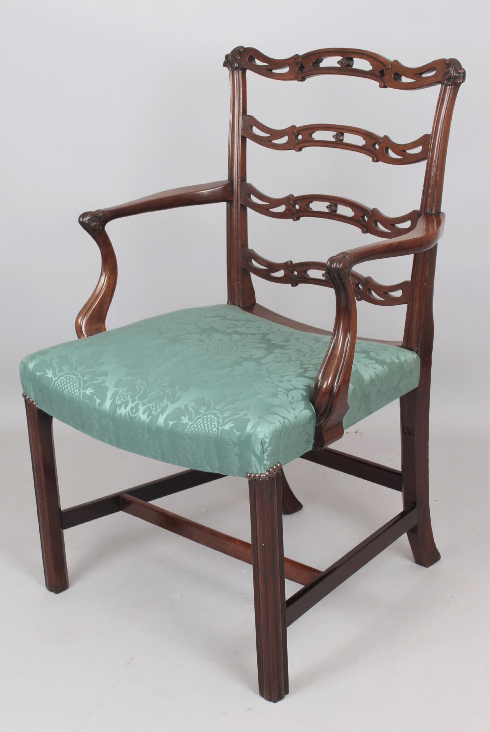 A mid 18th century mahogany desk chair View III