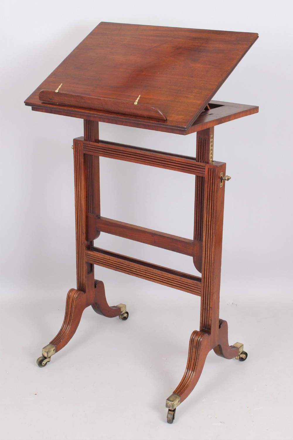 Regency mahogany adjustable reading table