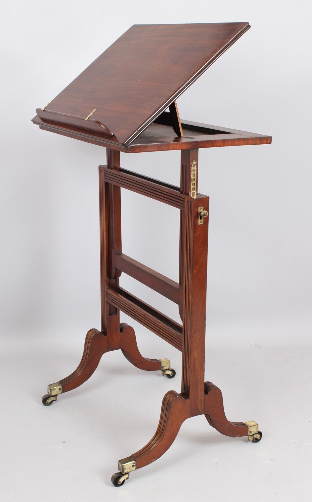 Regency mahogany adjustable reading table View III