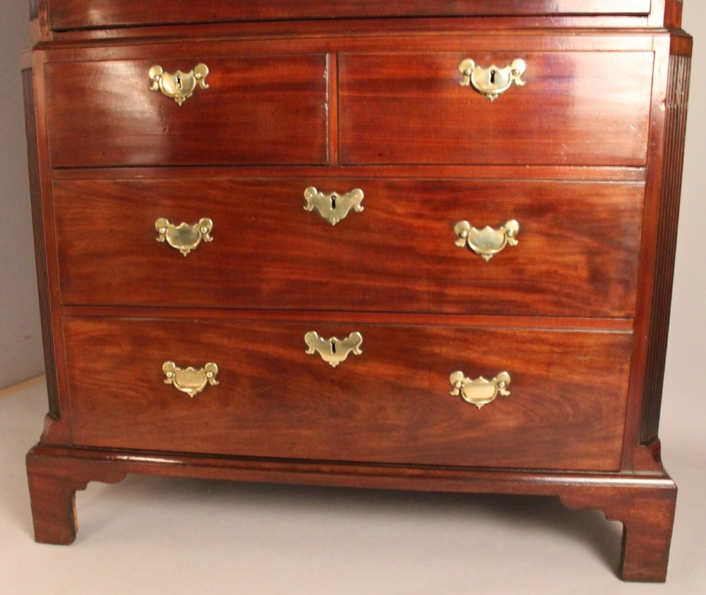 Fine George II period 'red walnut' chest on chest View IV