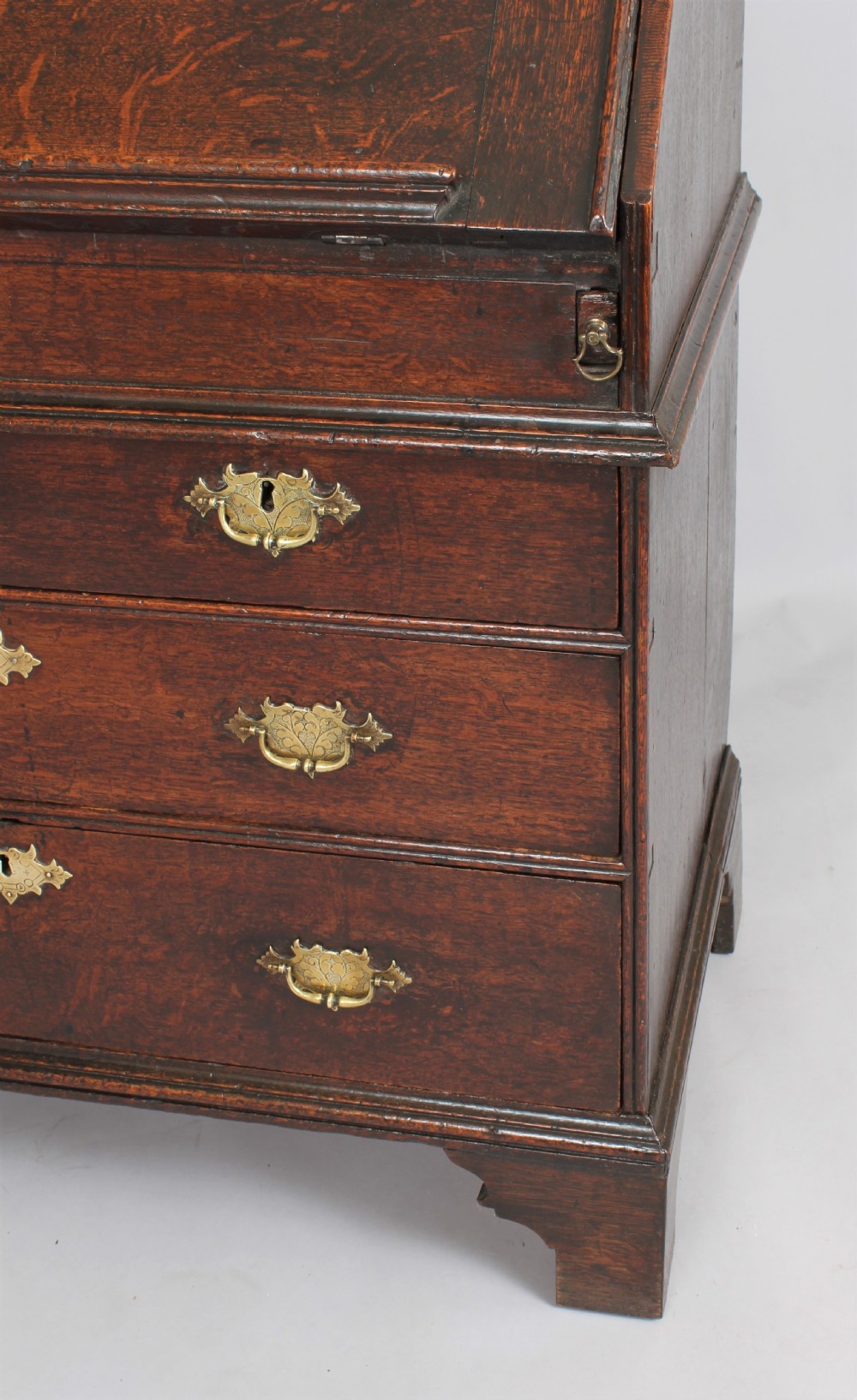 An early 18th century oak bureau View V