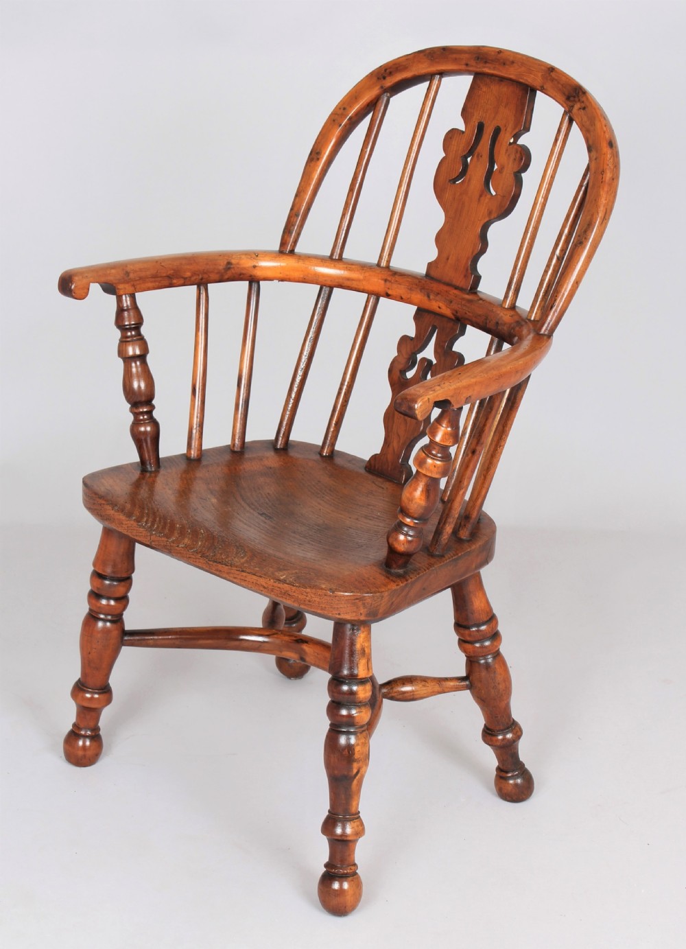 Child's yew wood Windsor armchair View II