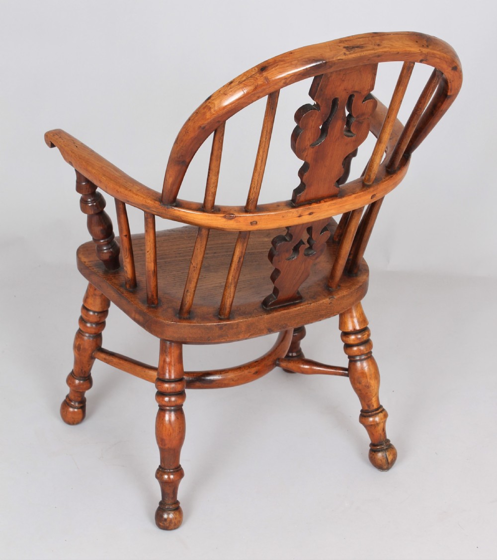 Child's yew wood Windsor armchair View III