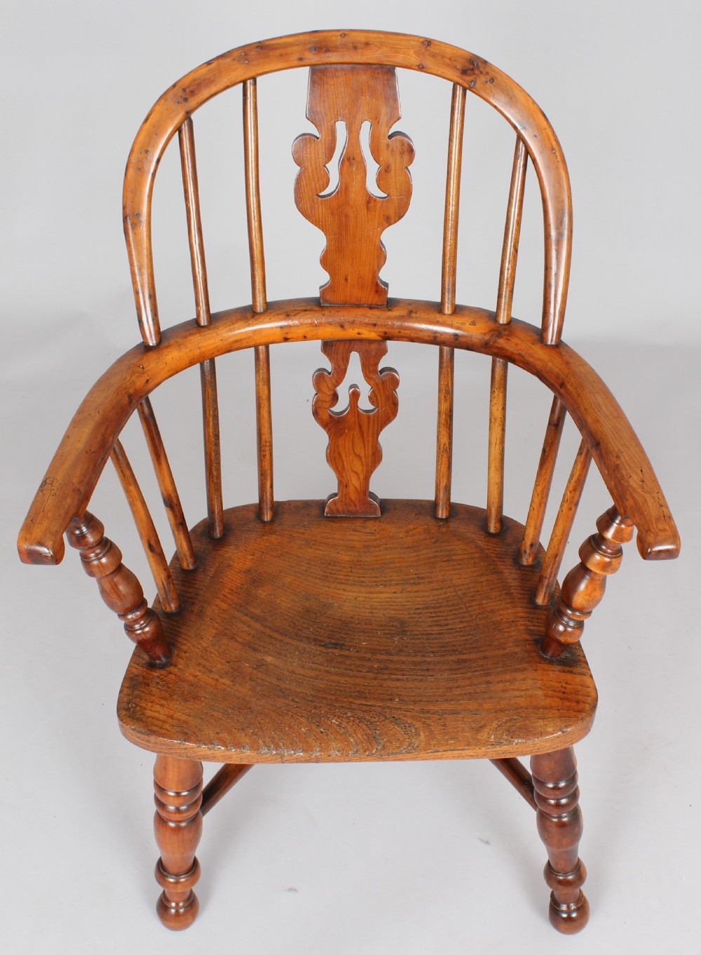 Child's yew wood Windsor armchair View IV