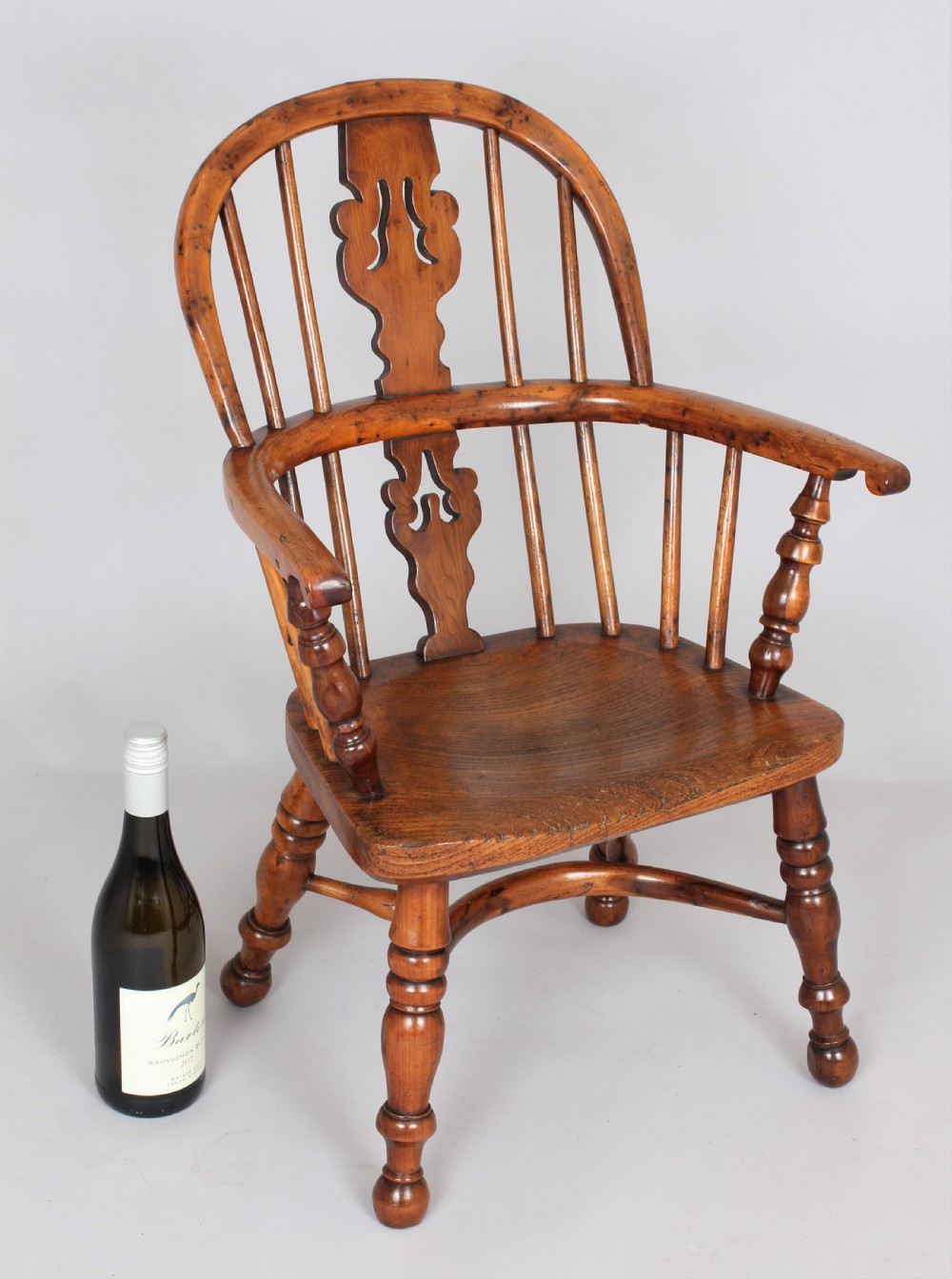 Child's yew wood Windsor armchair View V