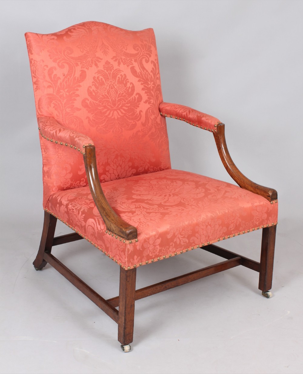 An important and fine mahogany Gainsborough armchair View III