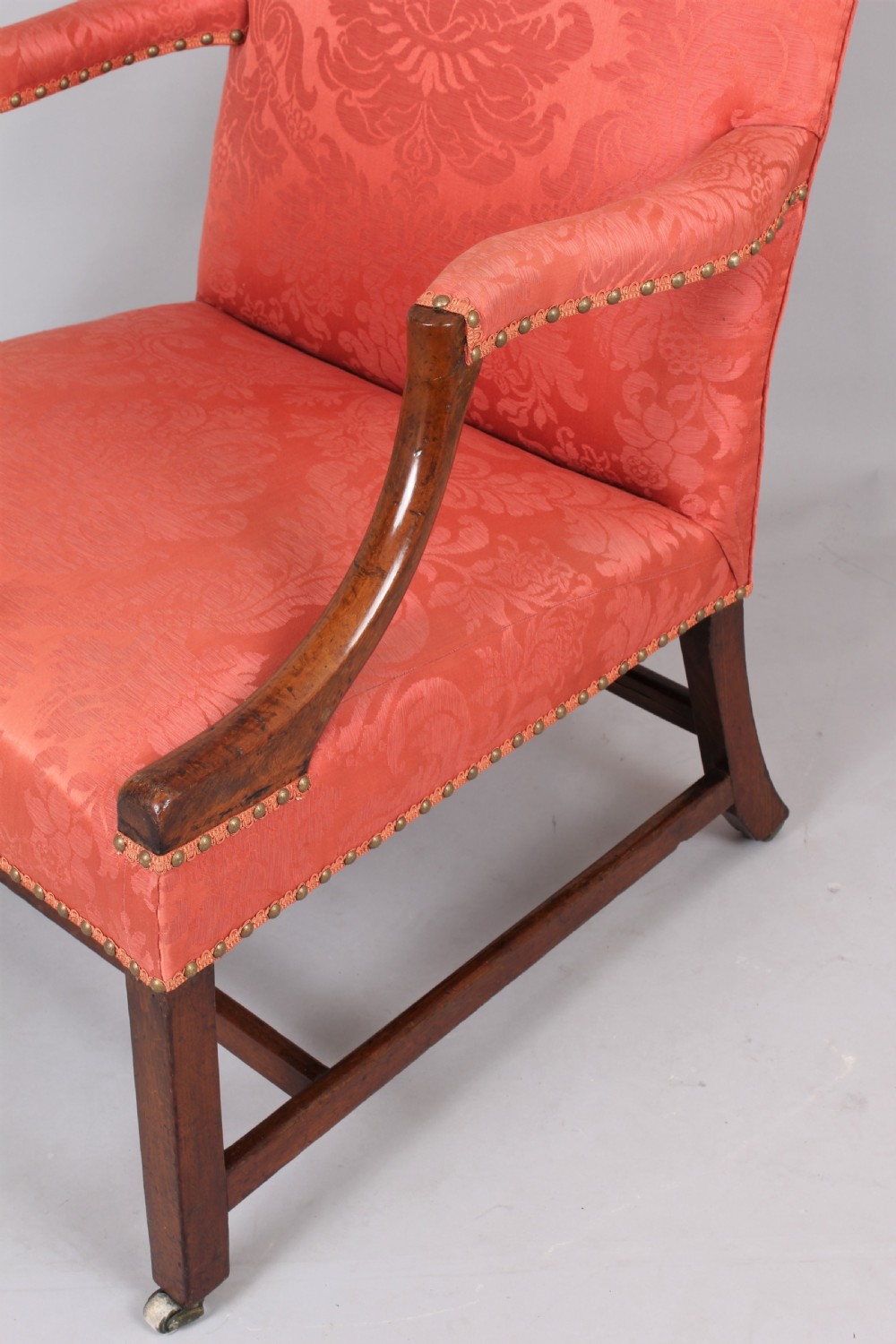 An important and fine mahogany Gainsborough armchair View V