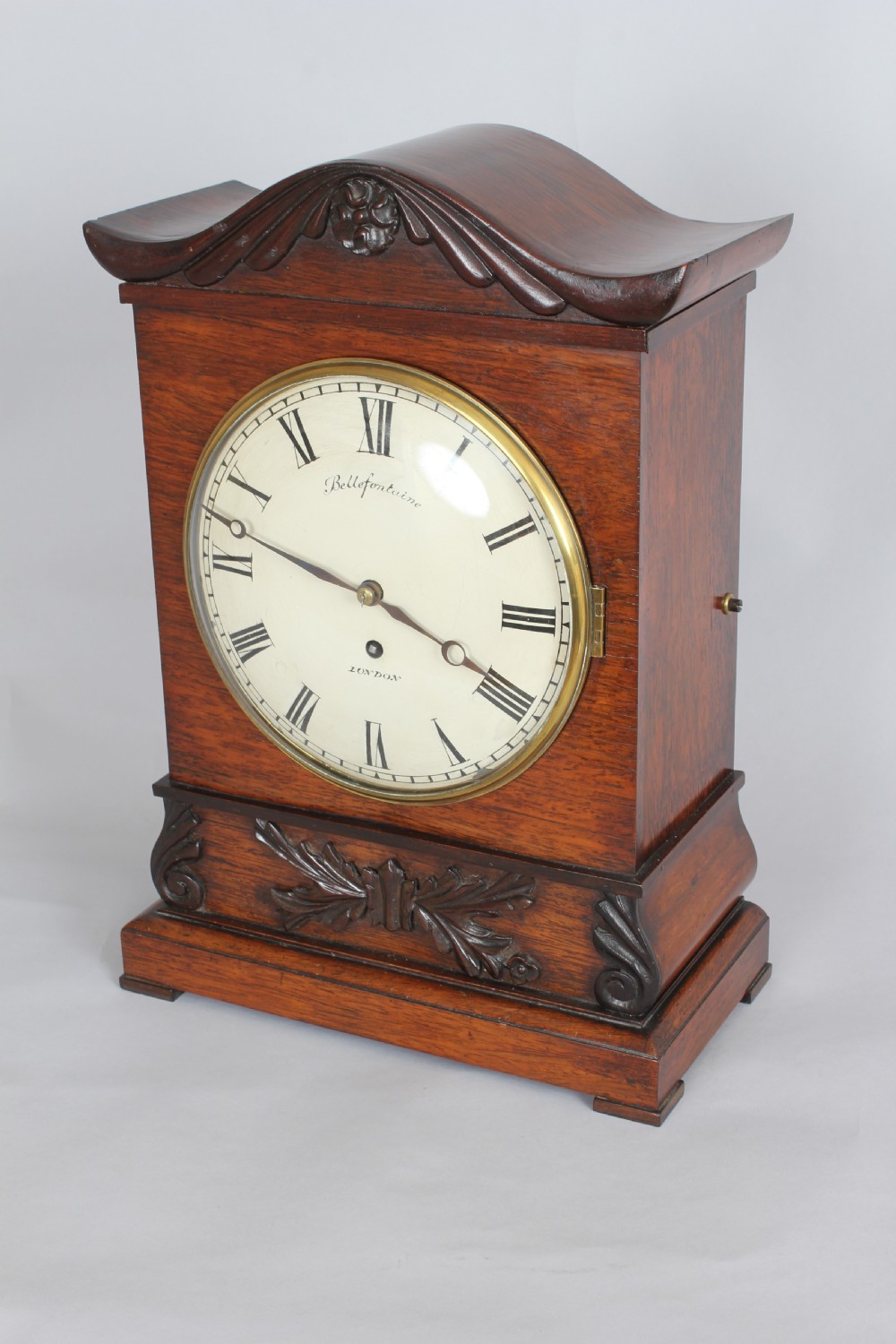 A fine William IV period rosewood bracket time-piece by Bellefontaine View II