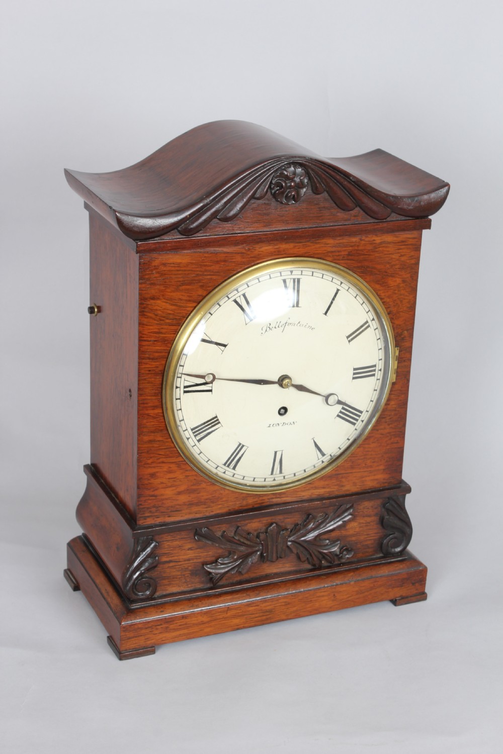 A fine William IV period rosewood bracket time-piece by Bellefontaine View III