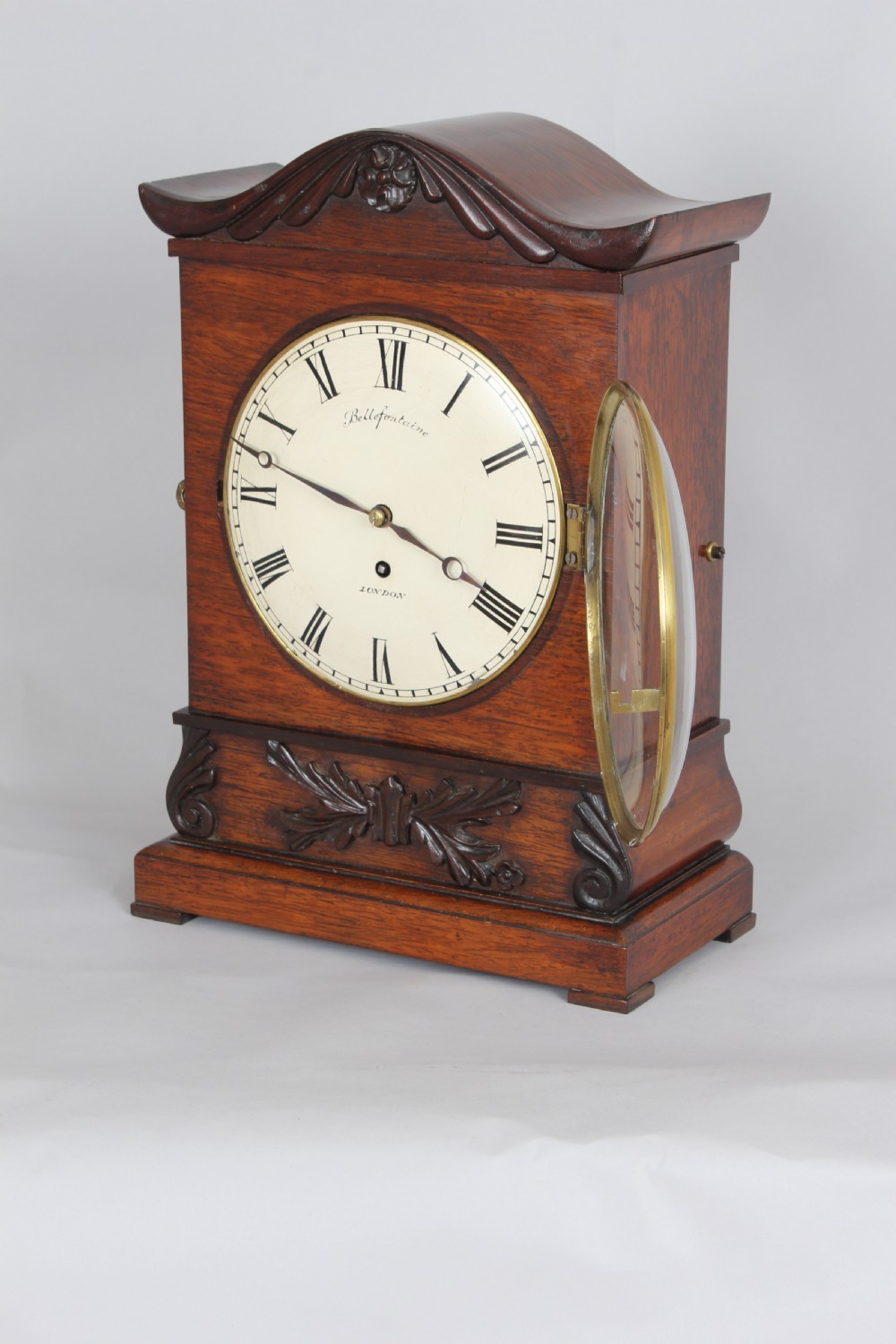 A fine William IV period rosewood bracket time-piece by Bellefontaine View IV