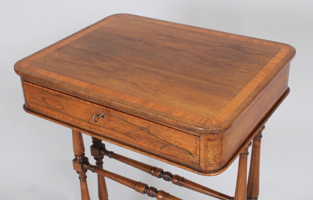 Elegant rosewood work table View III