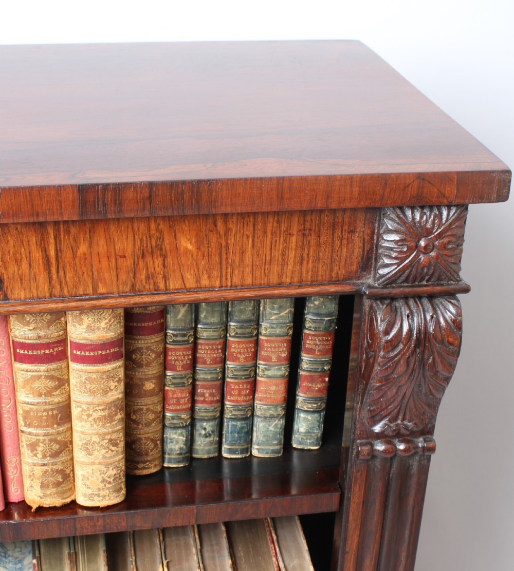George IV period rosewood bookcase View VI