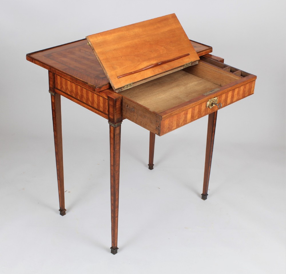 An elegant 18th century French kingwood writing table View IX