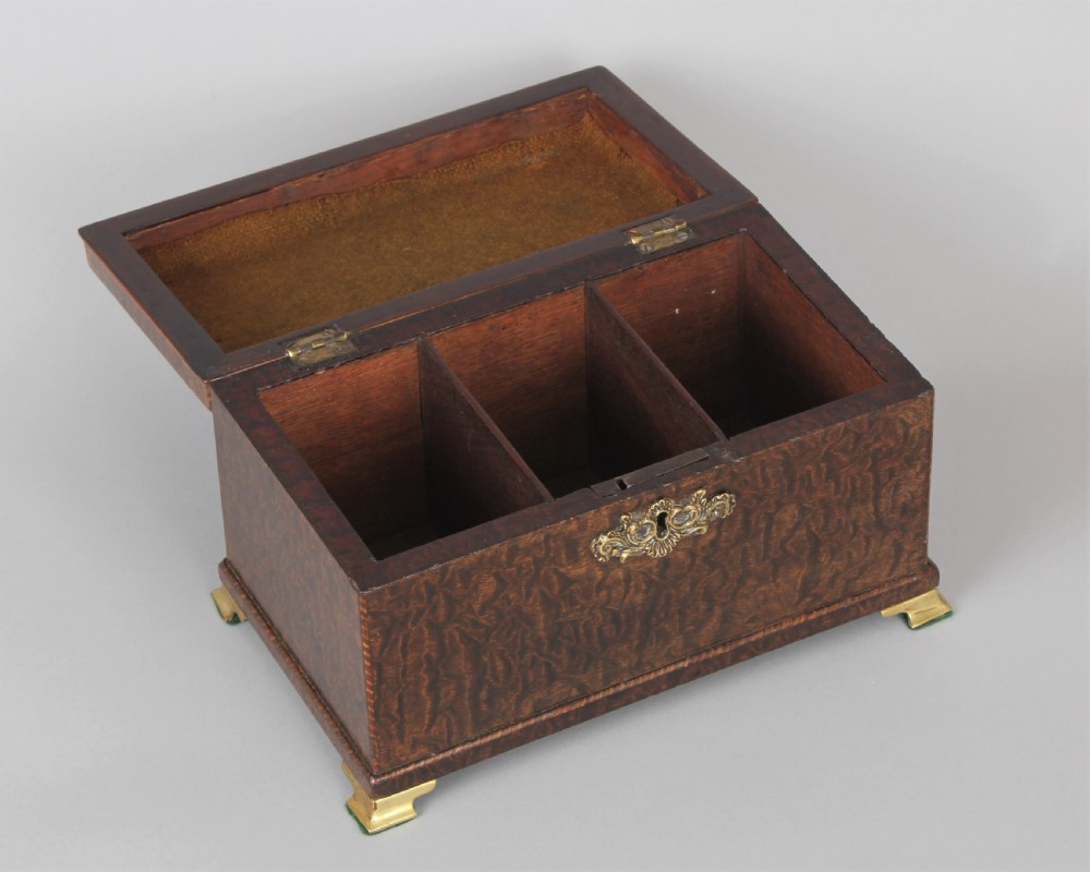 George III period snakewood tea caddy View IV
