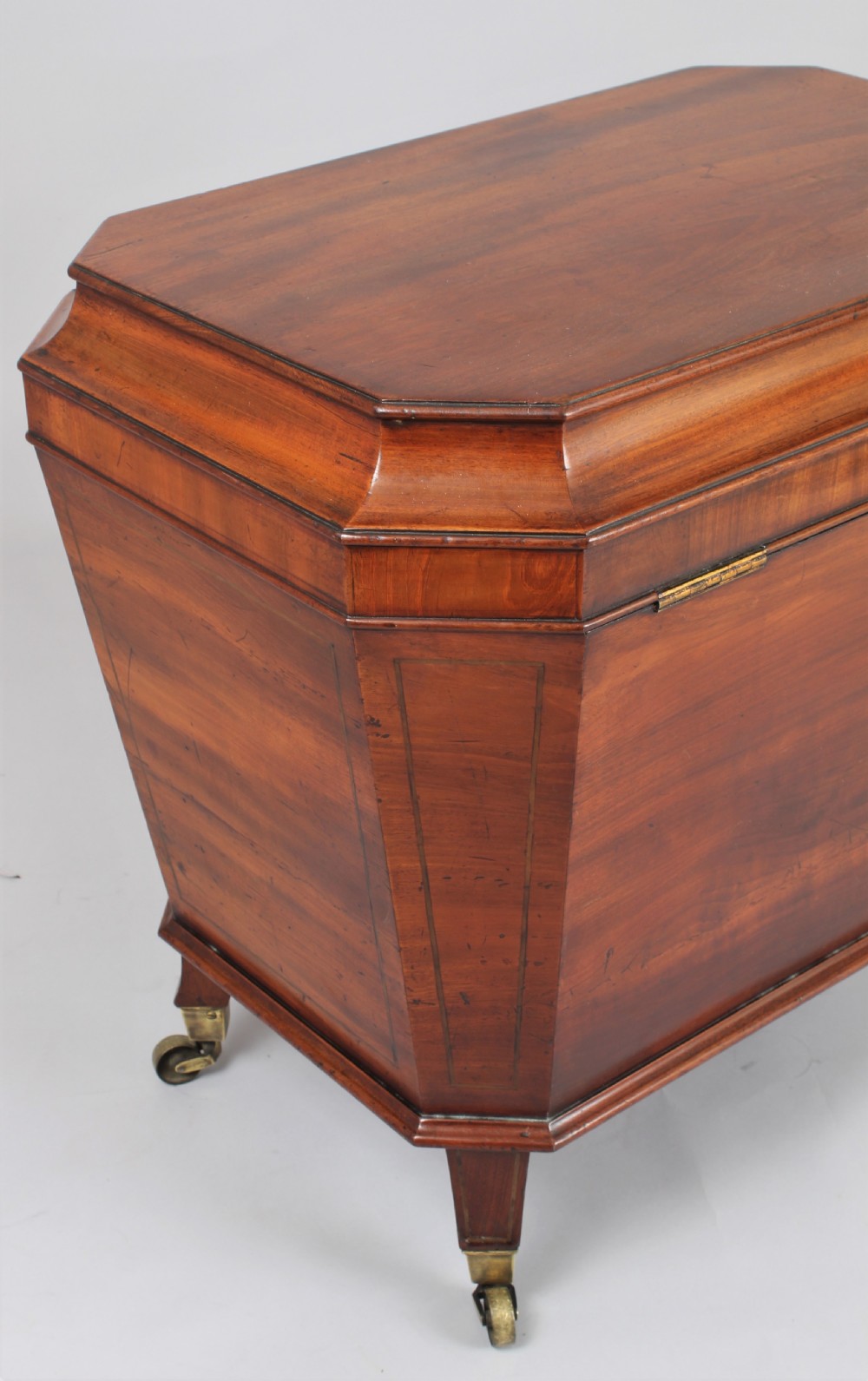 George IV period mahogany sarcophagus shaped wine cooler View III