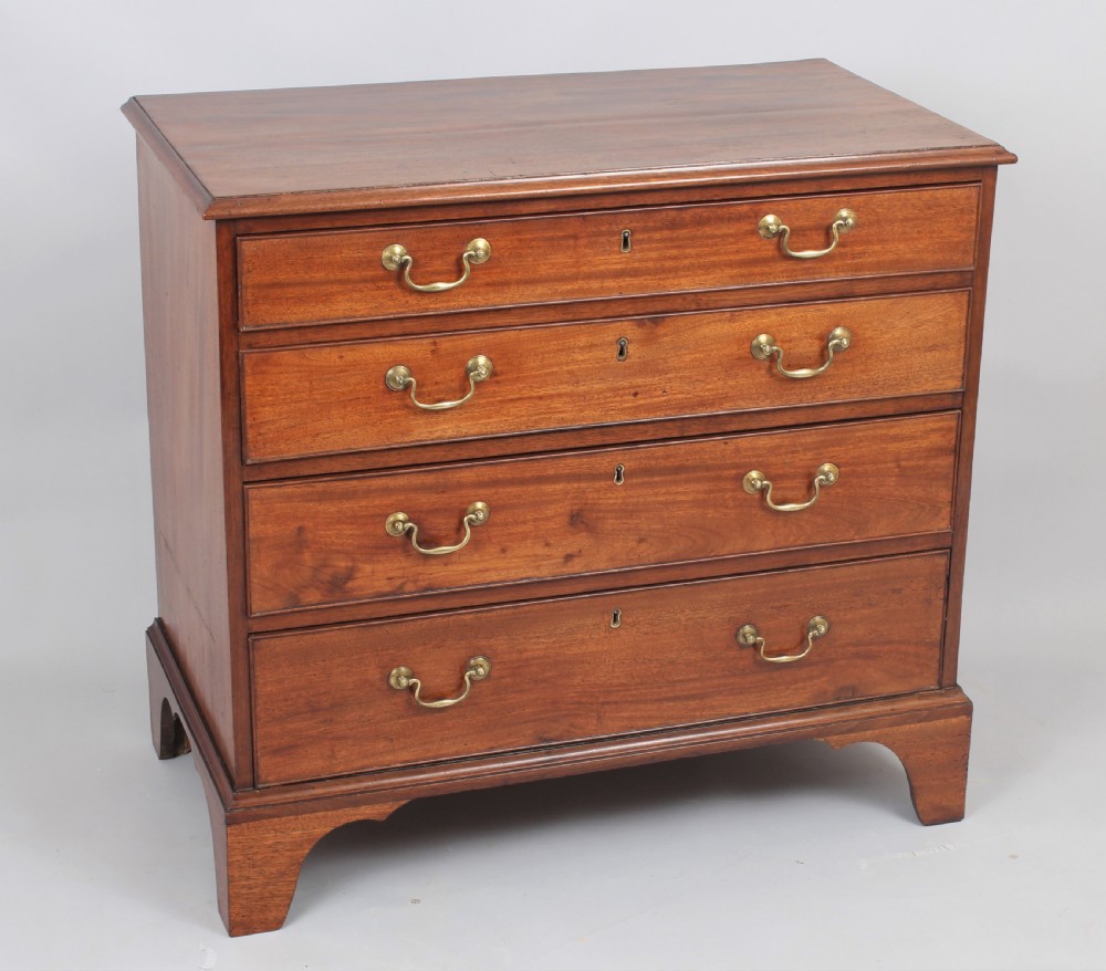 George III period mahogany chest of drawers View II