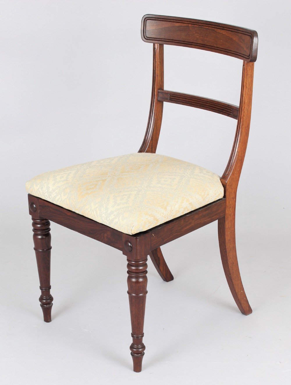 Set of Regency rosewood dining chairs  View II