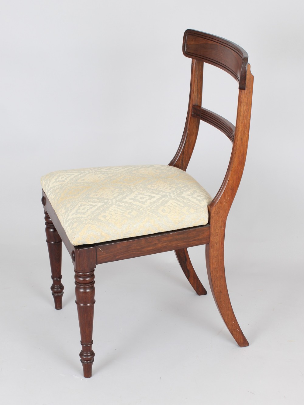 Set of Regency rosewood dining chairs  View III