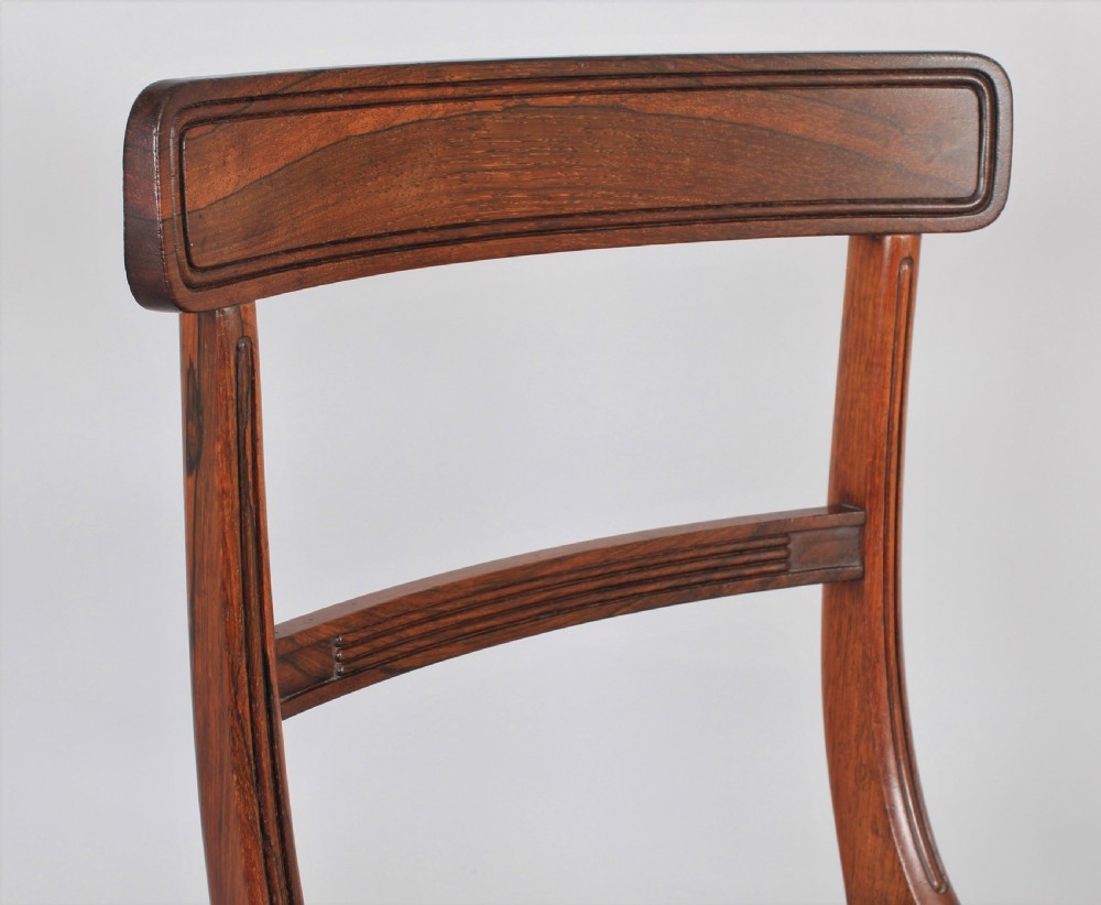 Set of Regency rosewood dining chairs  View VI