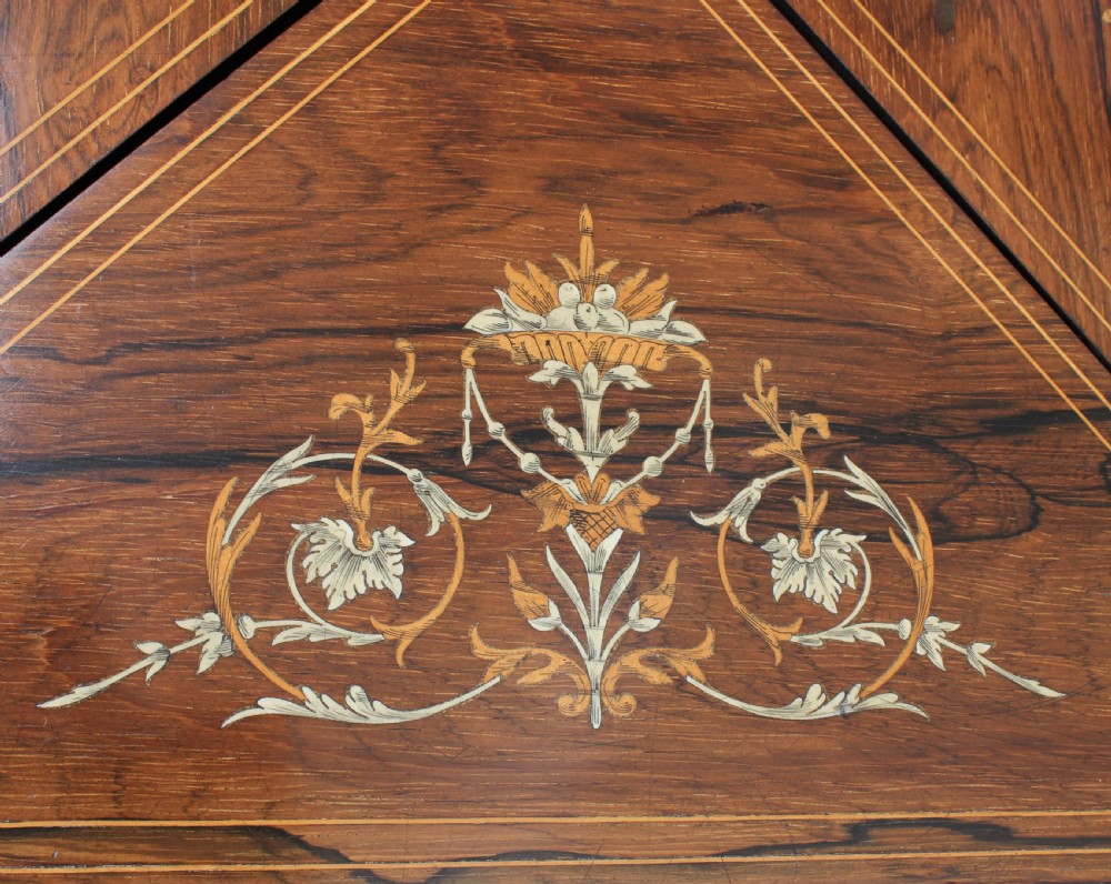 Edwardian rosewood envelope games table View VI