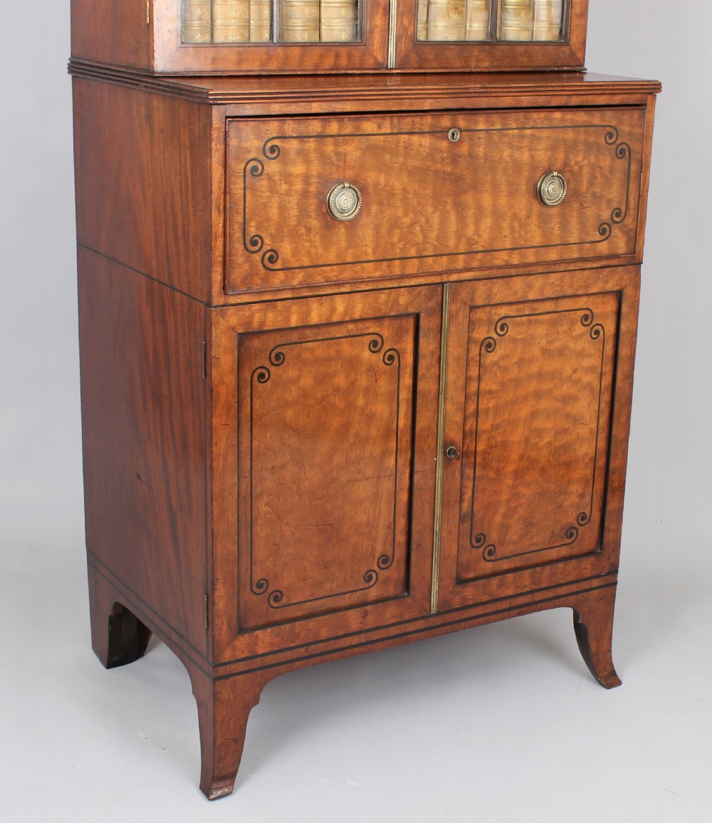 Small and well-proportioned George III period secretaire cabinet  View II