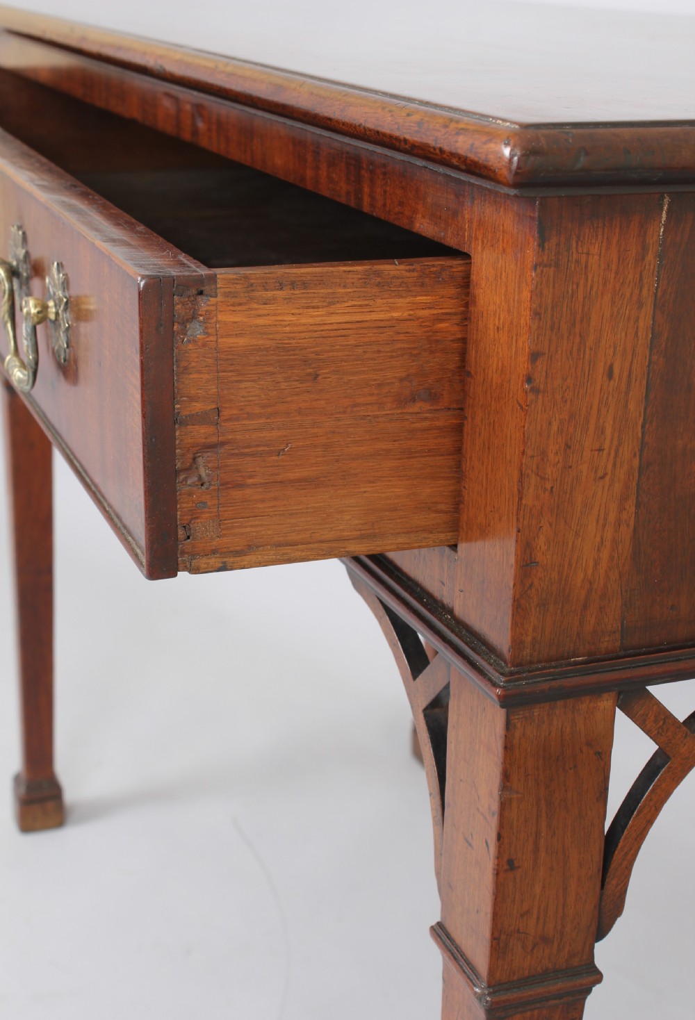 George III period mahogany side table View IV