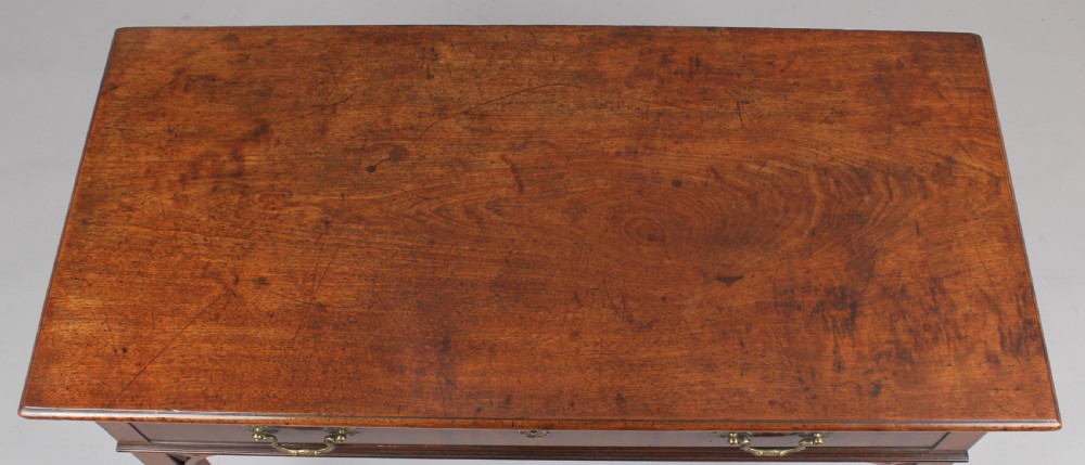 George III period mahogany side table View V