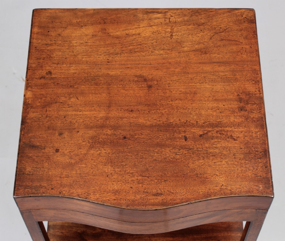 George III mahogany serpentine-fronted enclosed washstand View VI