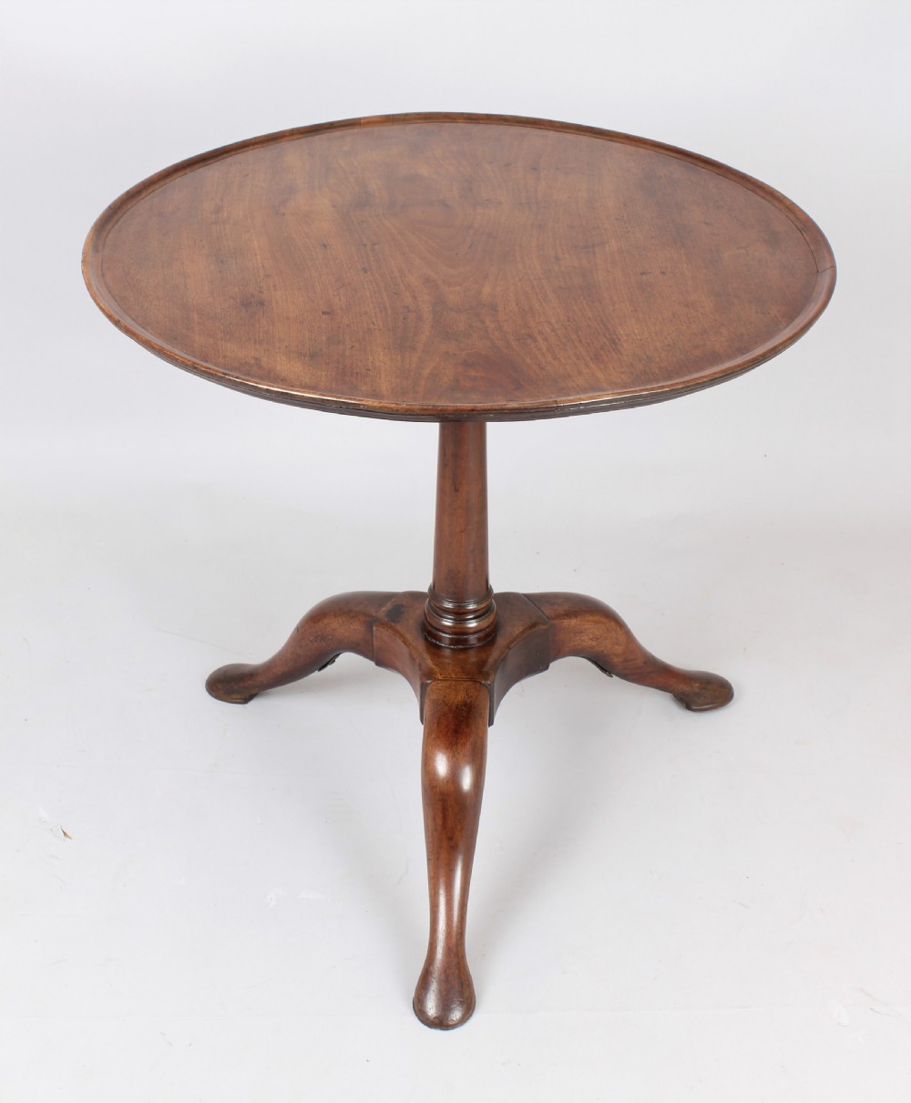 George II period mahogany tripod table