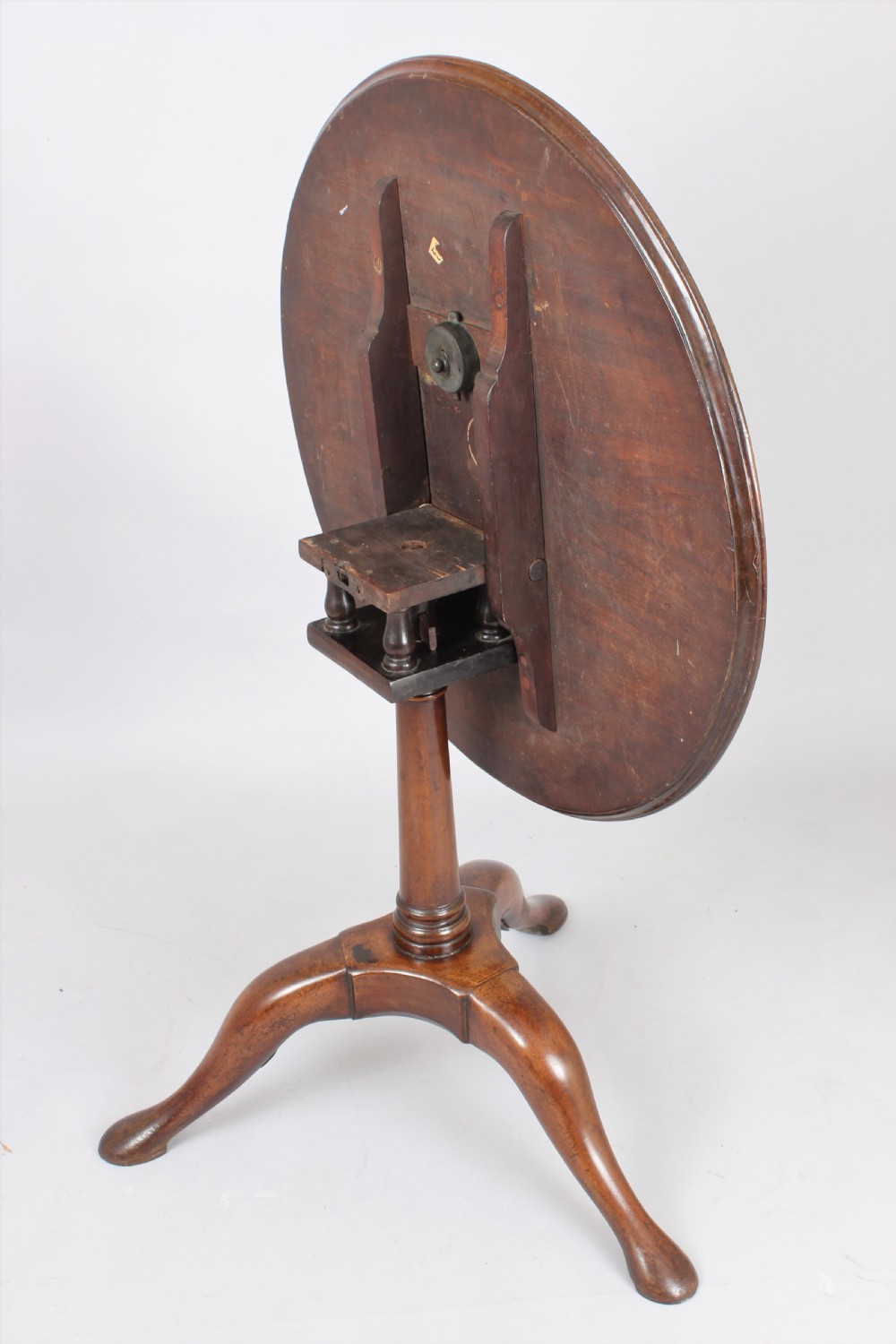 George II period mahogany tripod table View III