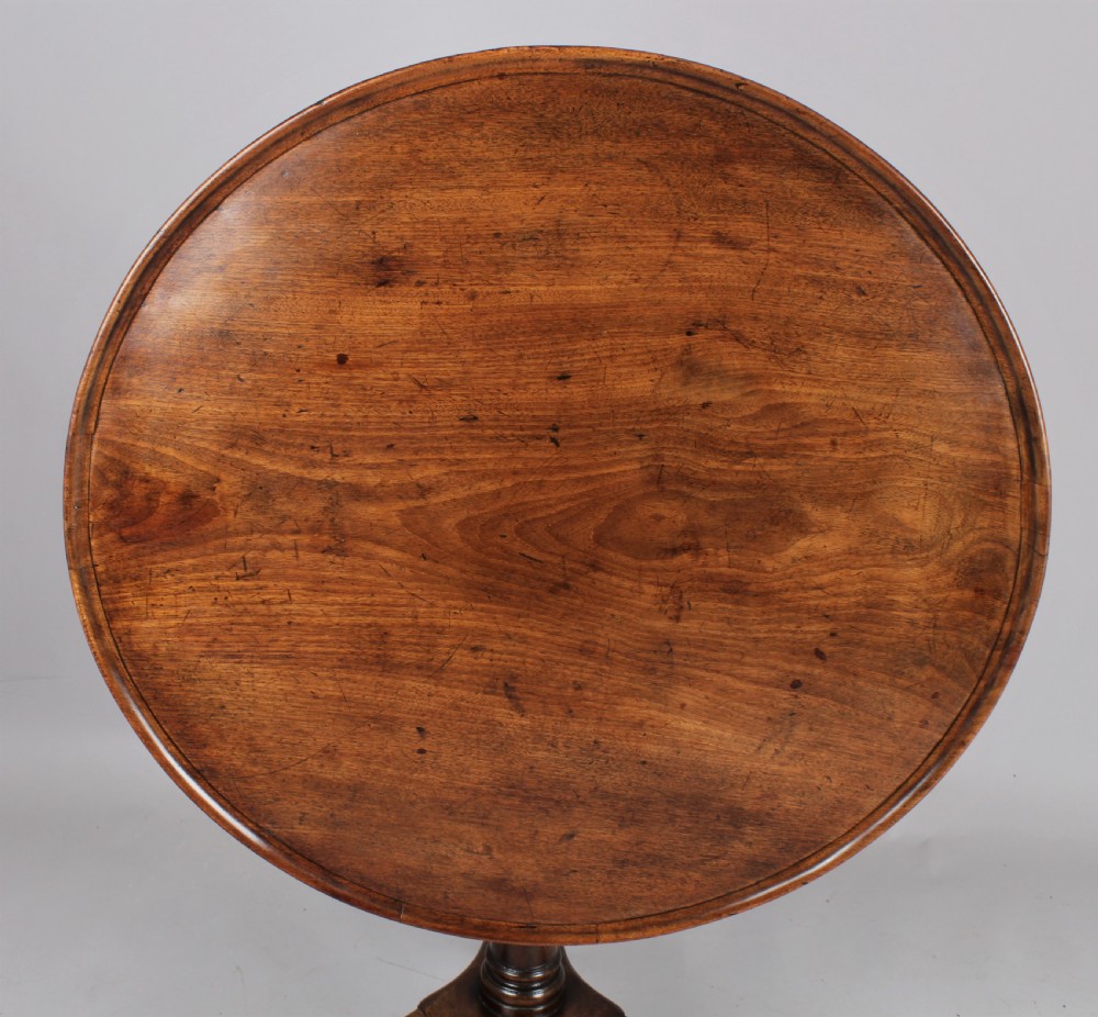 George II period mahogany tripod table View IV