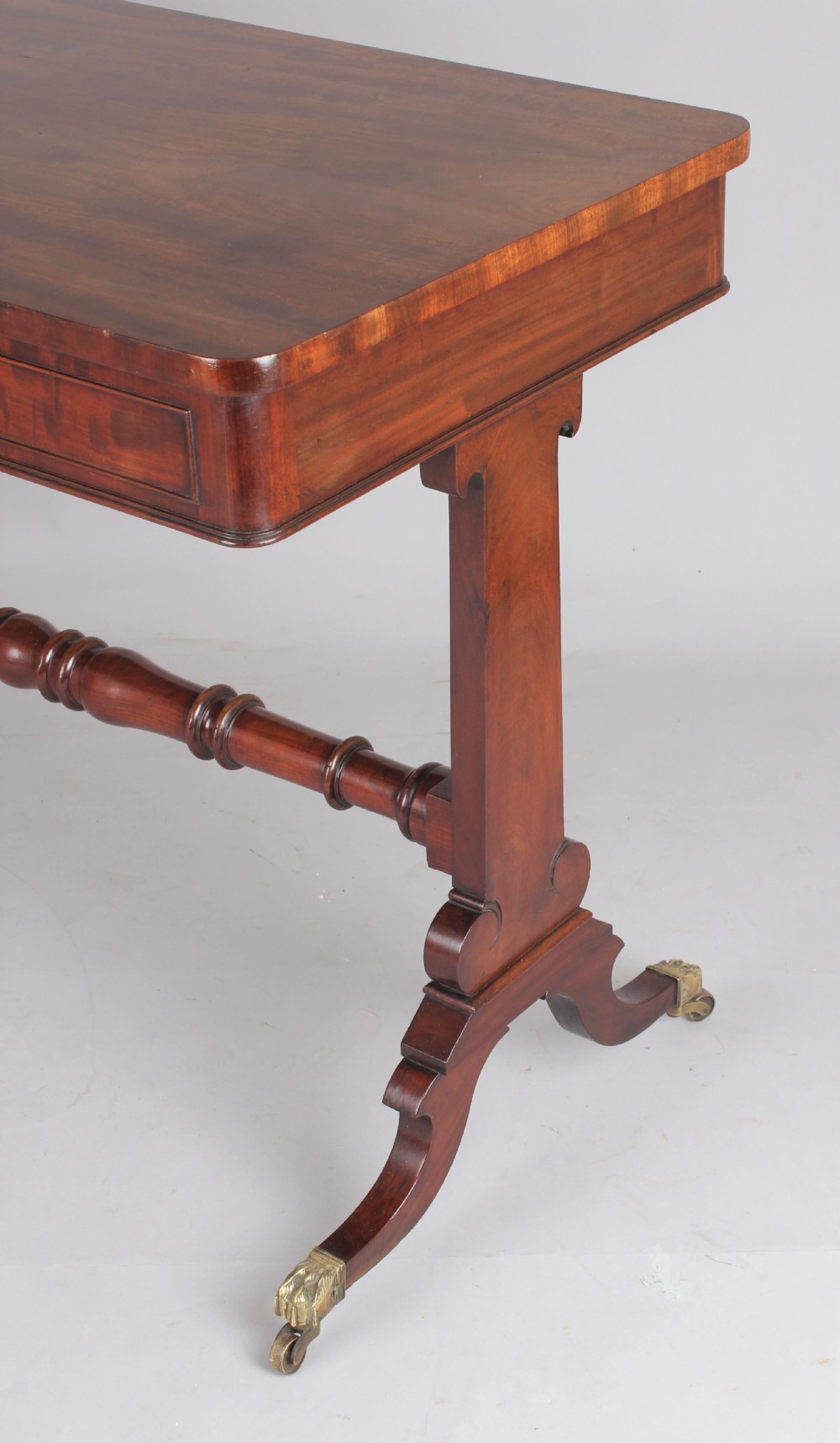 Mahogany end standard table View II