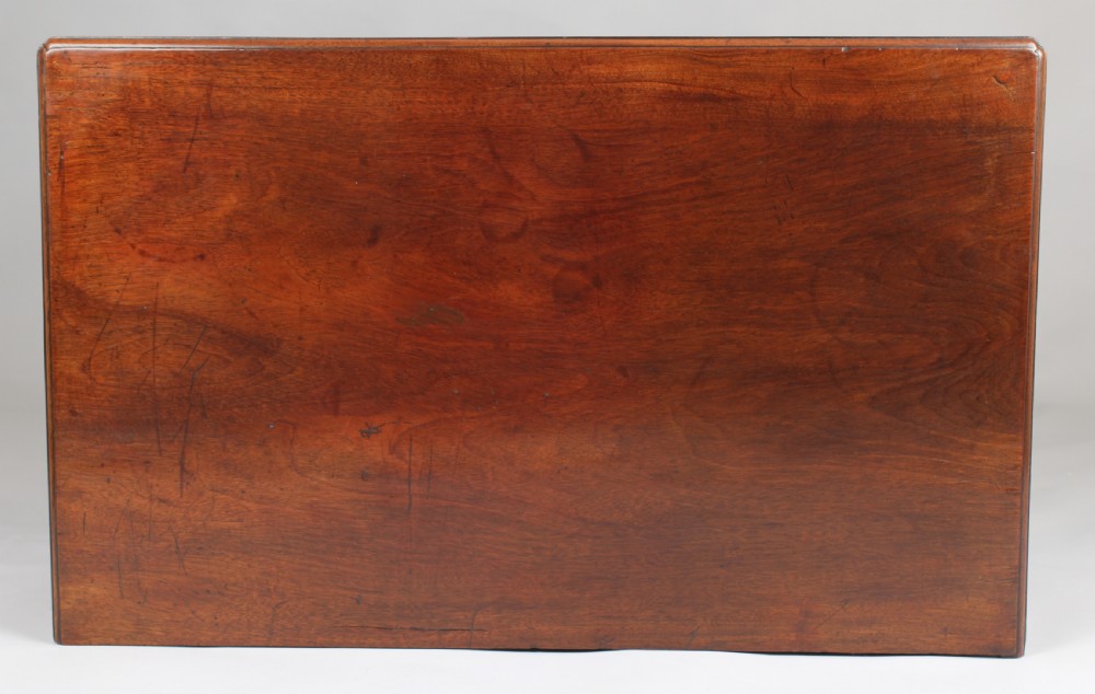 Small George III mahogany chest of four graduated drawers View II
