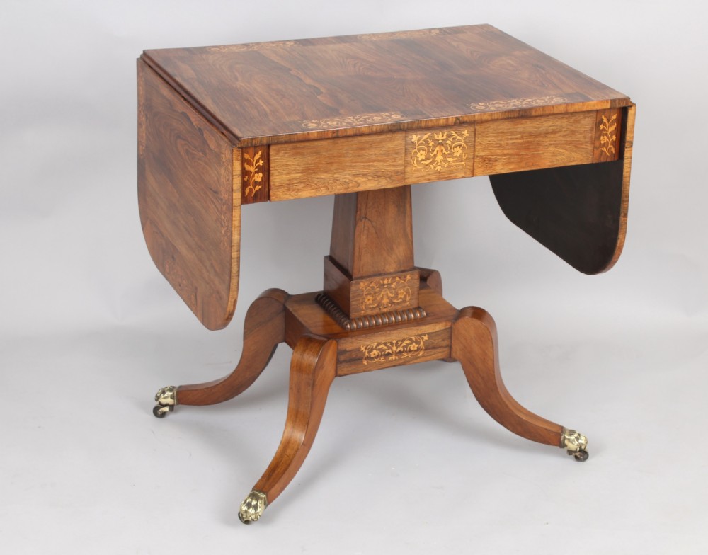 A fine Regency period sofa table of unusually small proportions View II