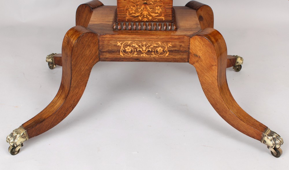 A fine Regency period sofa table of unusually small proportions View III