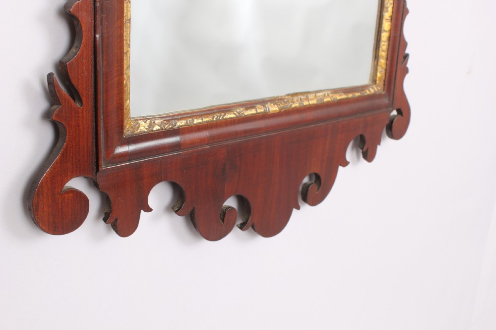 George III period mahogany mirror View III