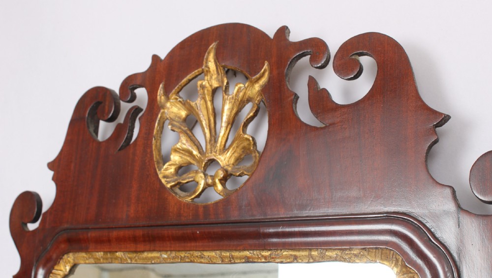 George III period mahogany mirror View IV