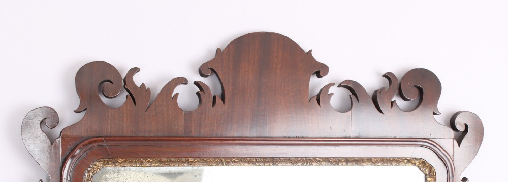 Mahogany fret-work mirror View II