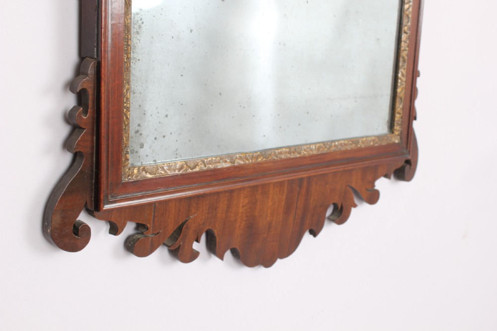 Mahogany fret-work mirror View III