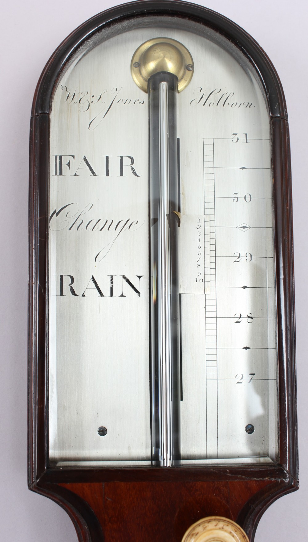 A rare stick barometer by W & S Jones View II