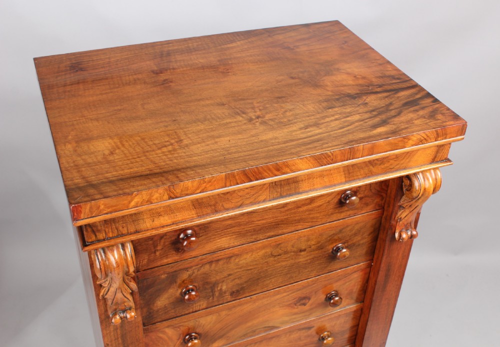Early Victorian rosewood Wellington chest  View IV