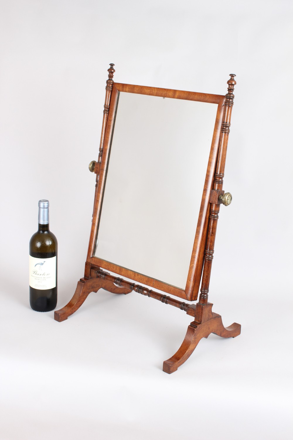 Mahogany dressing table mirror of cheval form View II