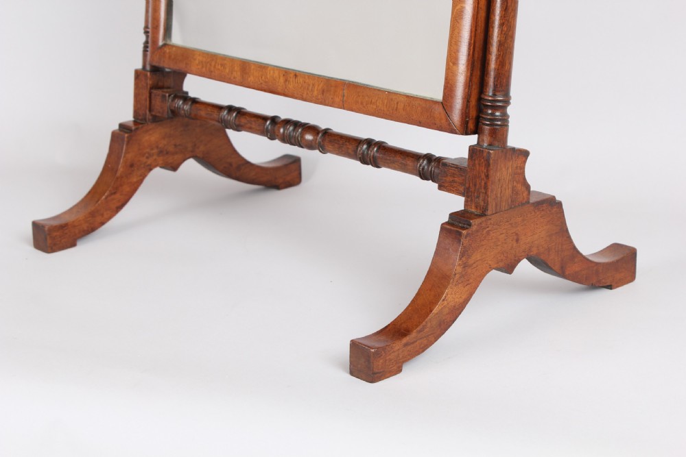 Mahogany dressing table mirror of cheval form View III