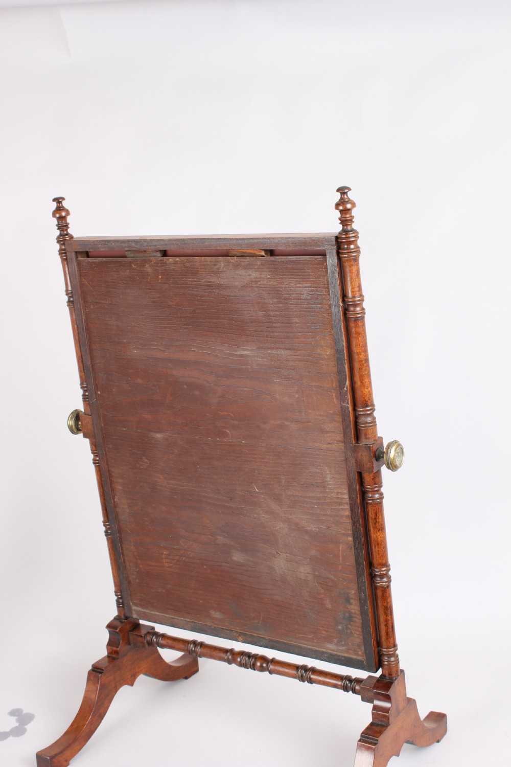 Mahogany dressing table mirror of cheval form View V