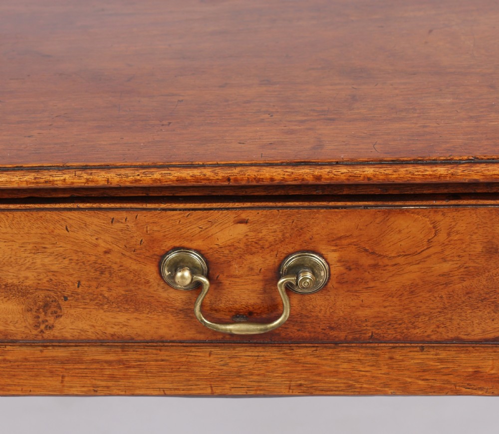 A George III mahogany single drawer side table  View IV