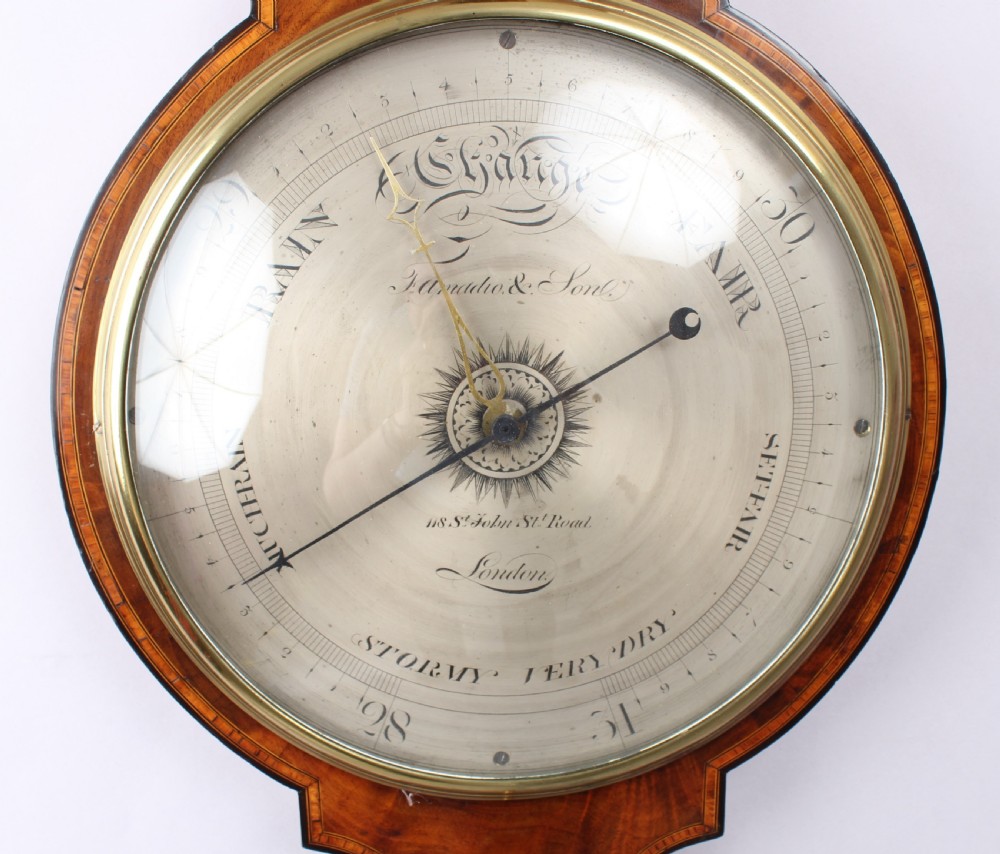 Early 19th century wheel barometer by F. Amadio and Son View V
