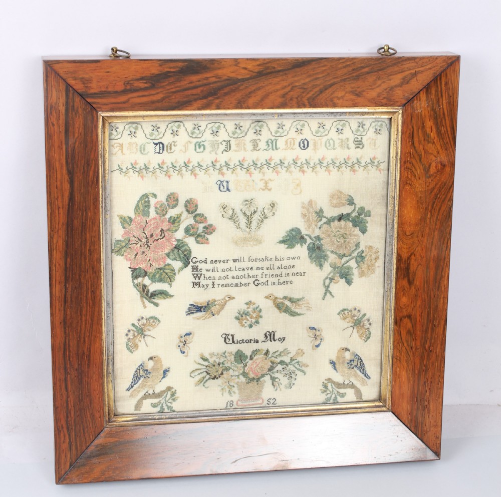 Victorian needlework sampler