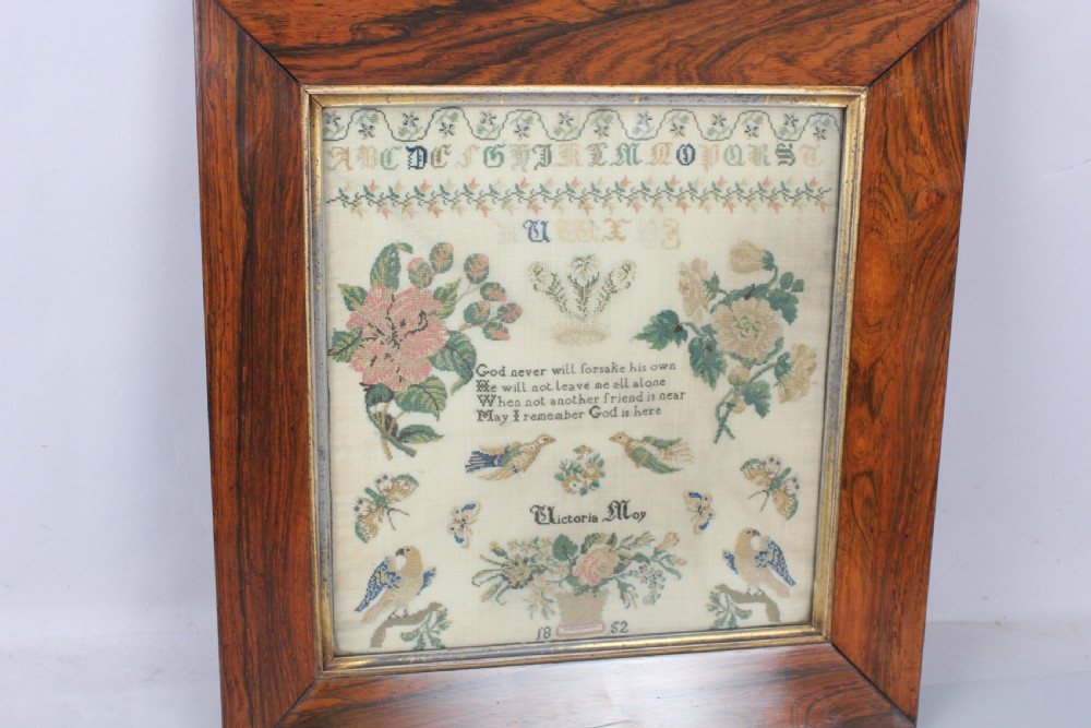 Victorian needlework sampler View V